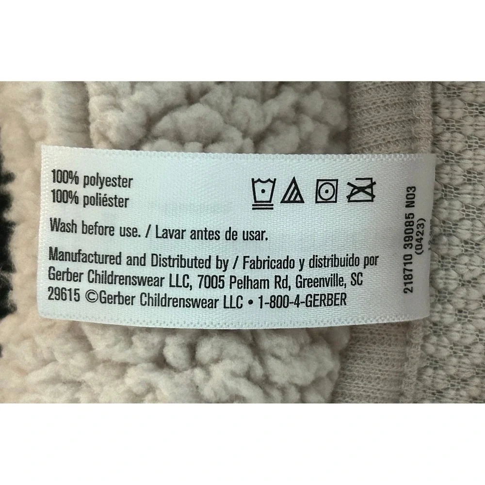 Modern Moments by Gerber Baby 0-3M Sherpa Fleece Jacket and Pants Set (0014)